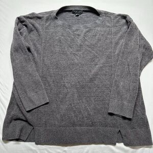 Barefoot Dreams CozyChic Ultra Lite Pullover Sweater | Gray | Size 2X
